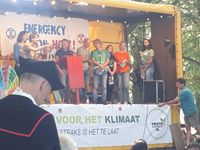 tijdens de klimaatstaking op 15 september in Den Haag